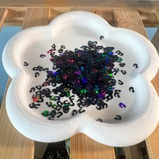 Leopard Spots-Black Holographic