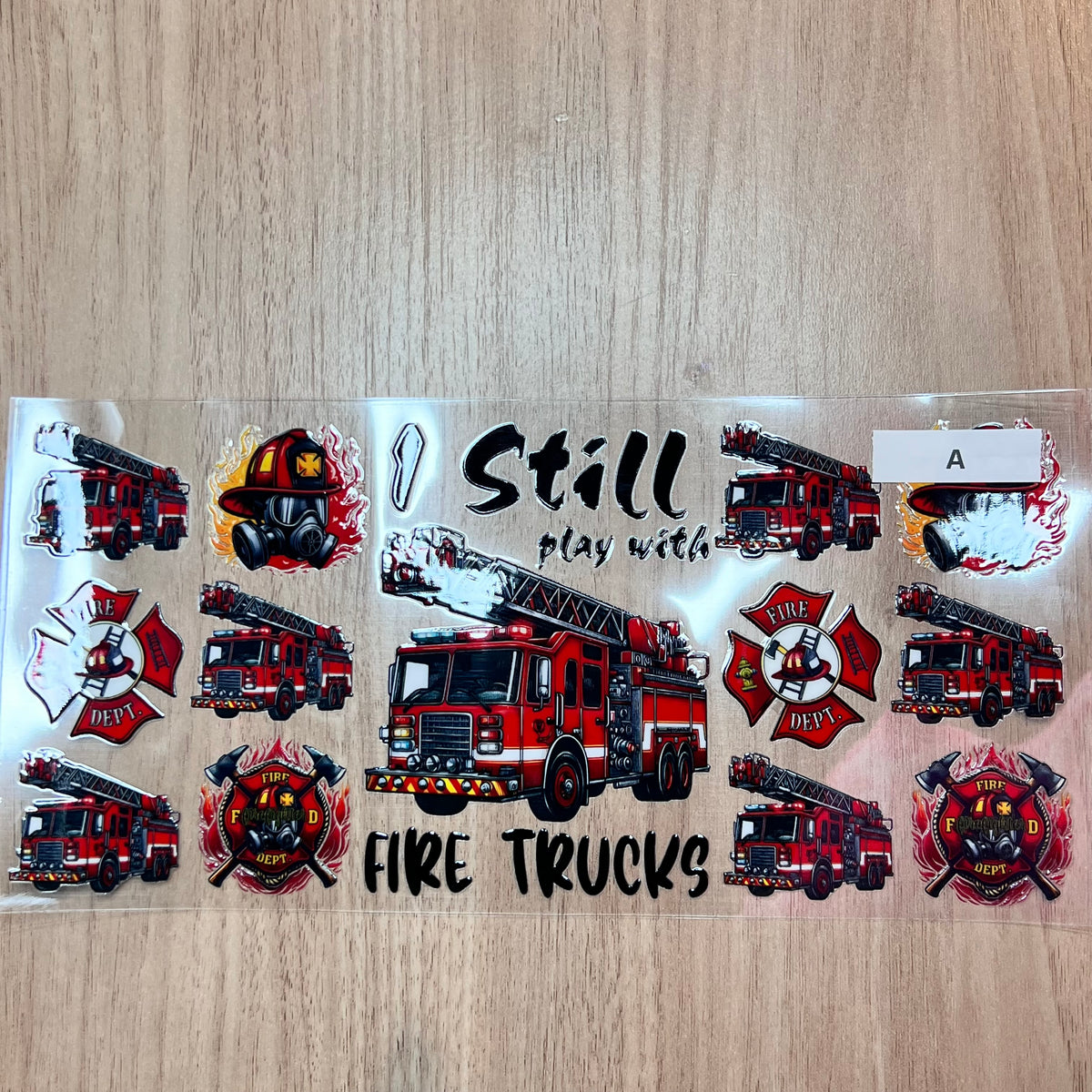 Fire Fighter  UV DTF(various designs)