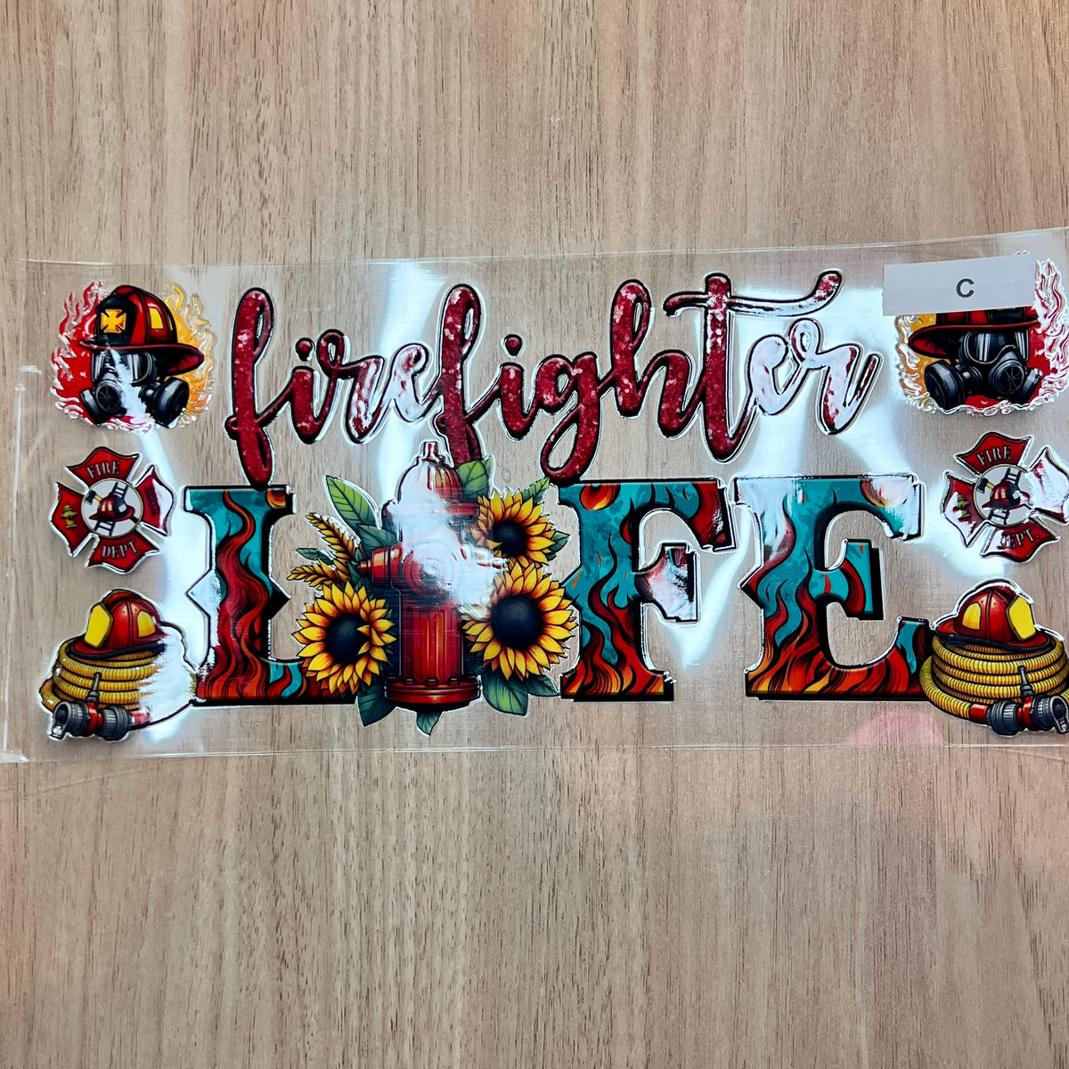 Fire Fighter  UV DTF(various designs)