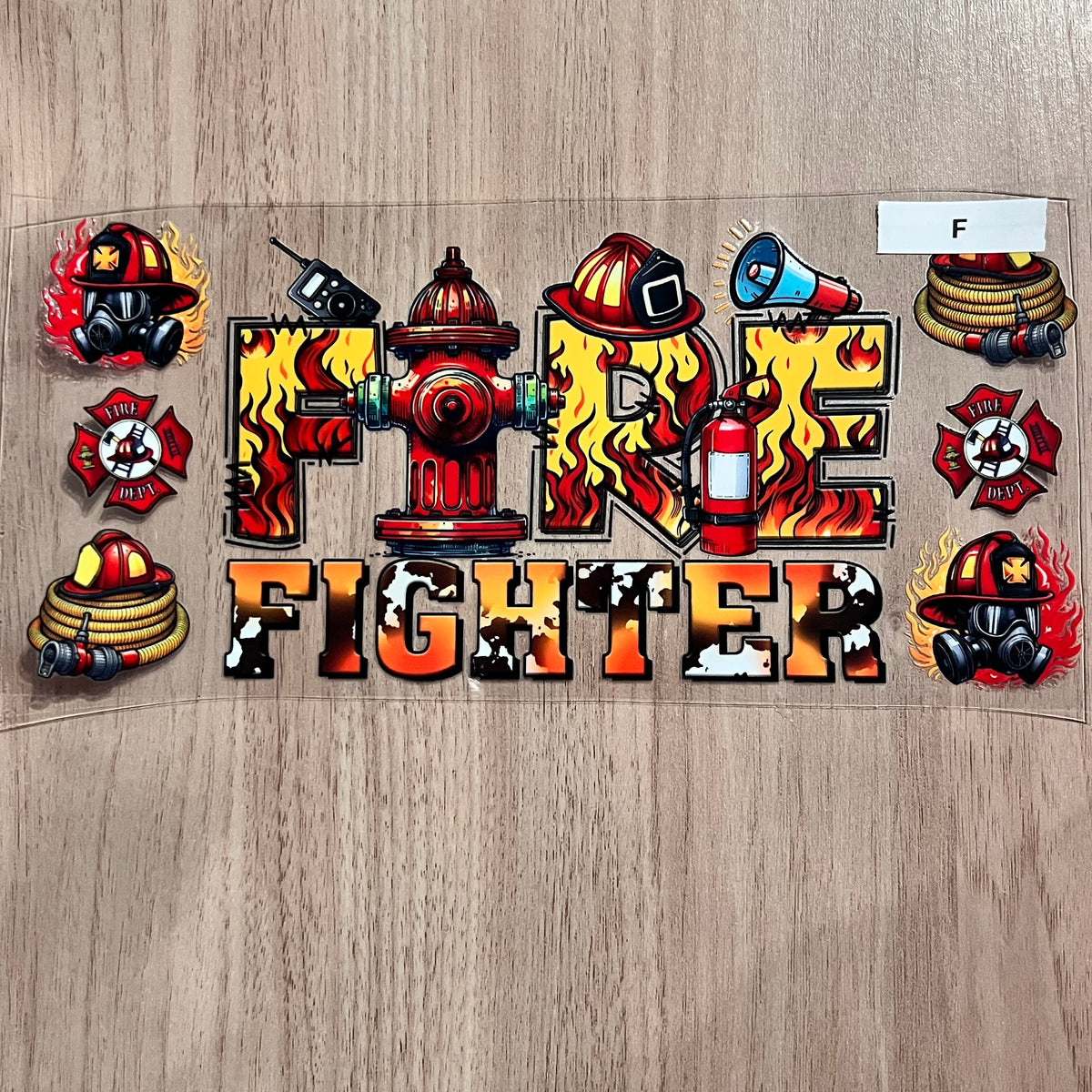 Fire Fighter  UV DTF(various designs)