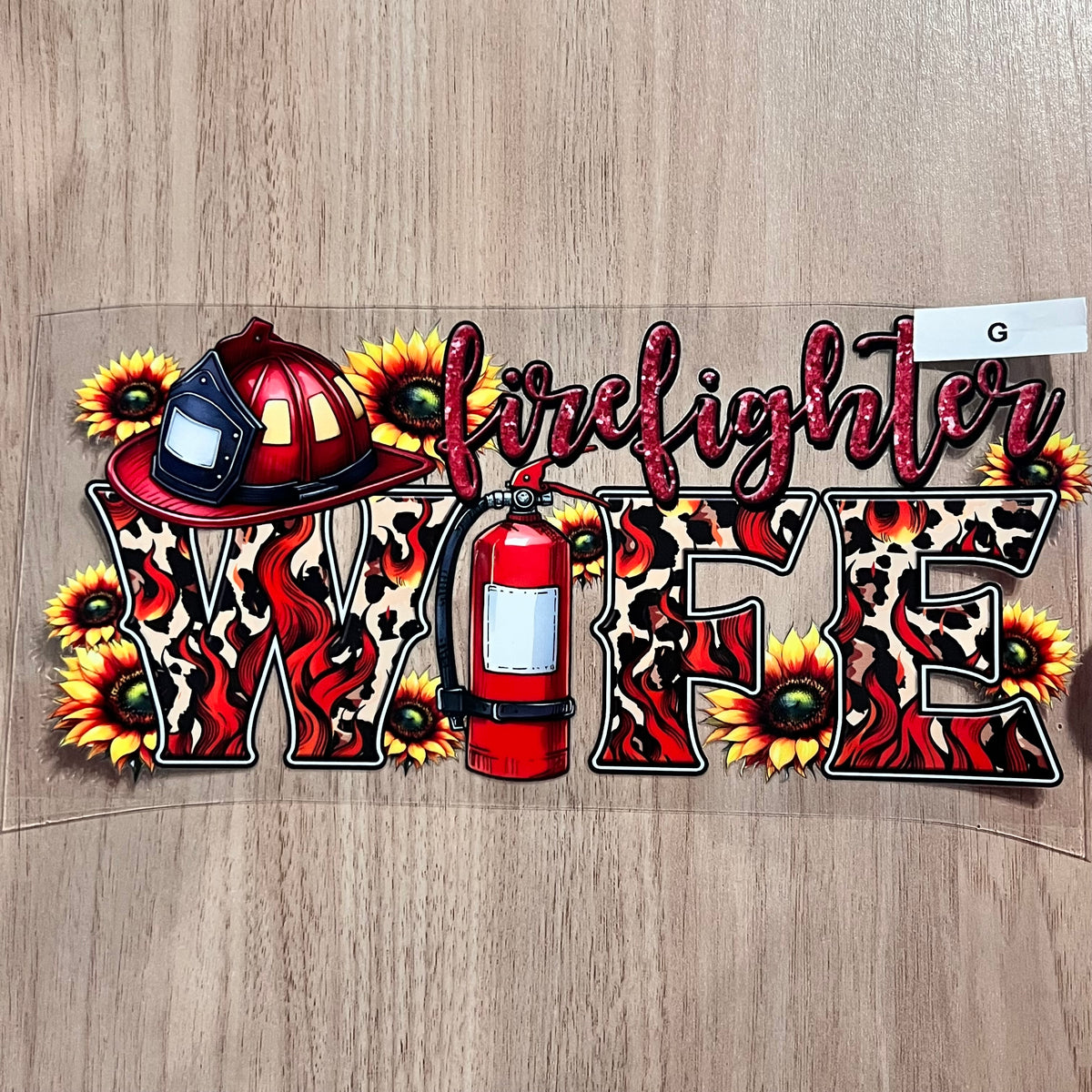 Fire Fighter  UV DTF(various designs)