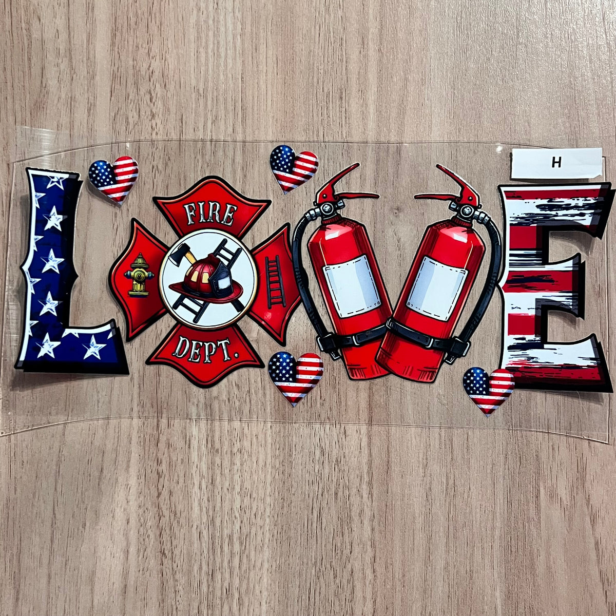 Fire Fighter  UV DTF(various designs)